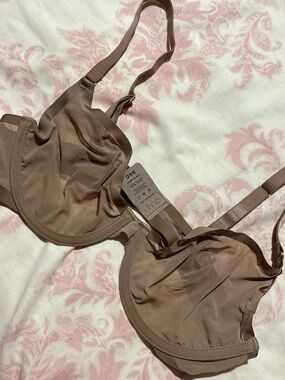 CUUP Sheer Underwire Bra in Taupe